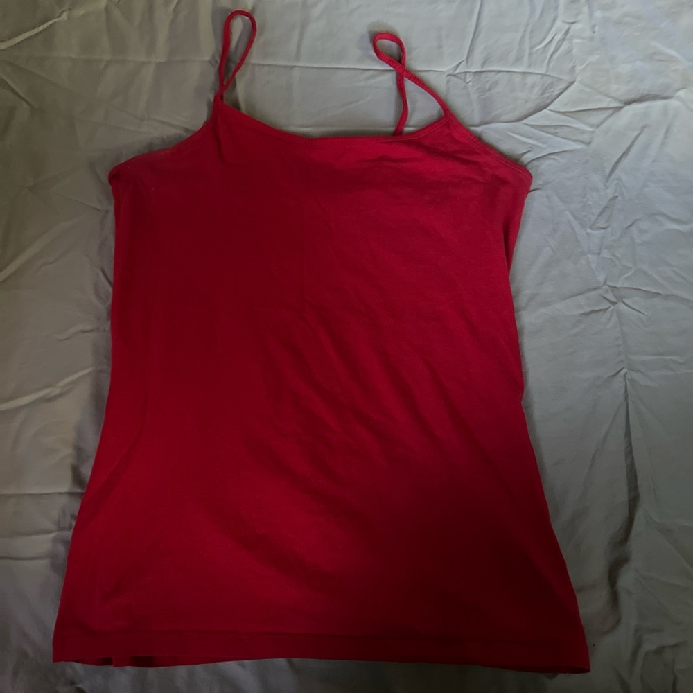 Red tank top